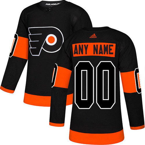 Men's Philadelphia Flyers Black Custom Name Number Size NHL Stitched Jersey
